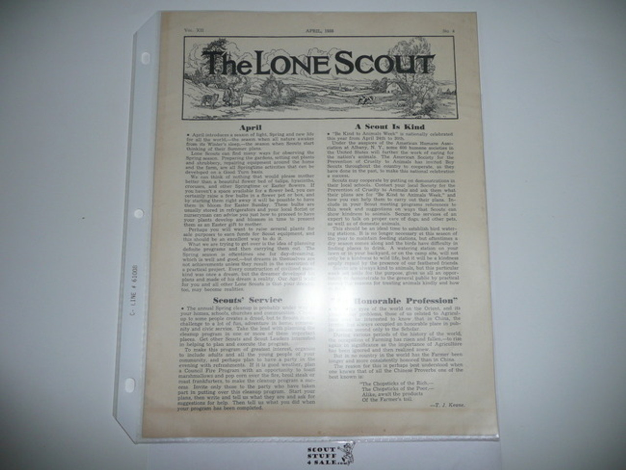 1938, April The Lone Scout Magazine