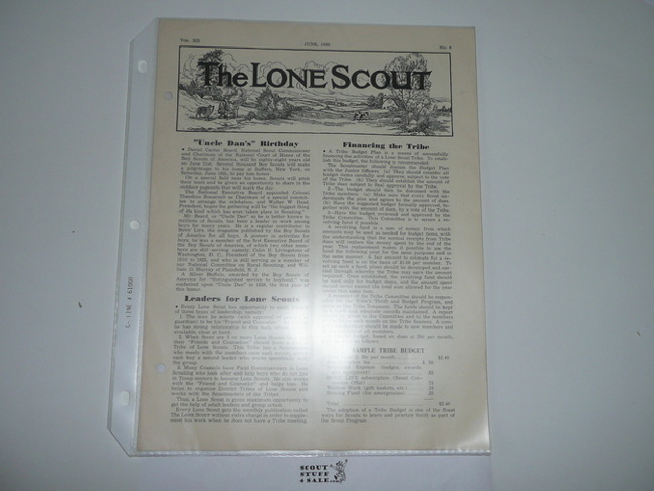 1938, June The Lone Scout Magazine