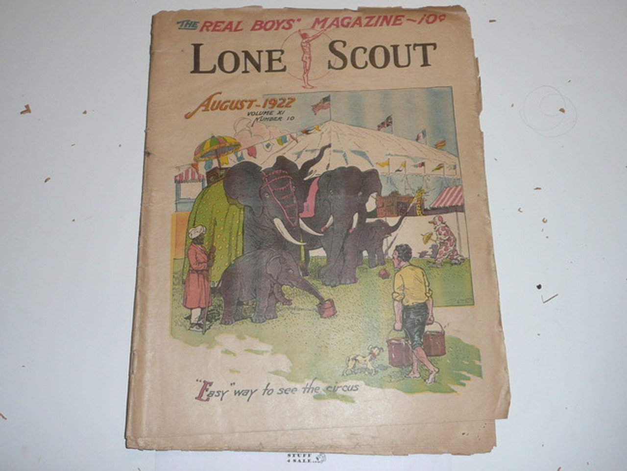 1922 Lone Scout Magazine, August, Vol 11 #10