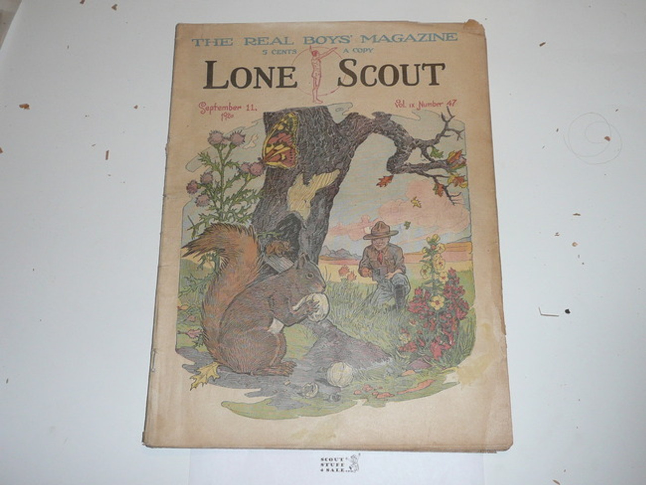 1920 Lone Scout Magazine, September 11, Vol 9 #47