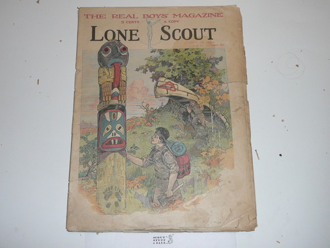 1920 Lone Scout Magazine, August 14, Vol 9 #43
