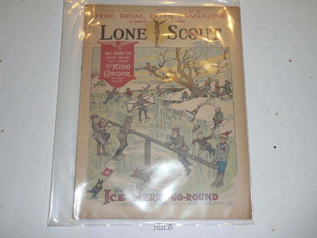 1920 Lone Scout Magazine, January 31, Vol 9 #15