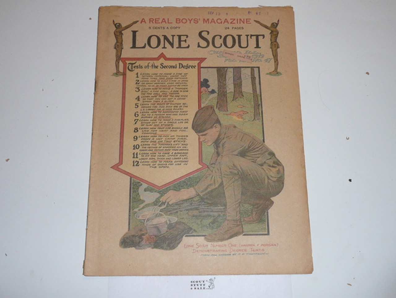 1919 Lone Scout Magazine, September 13, Vol 8 #47