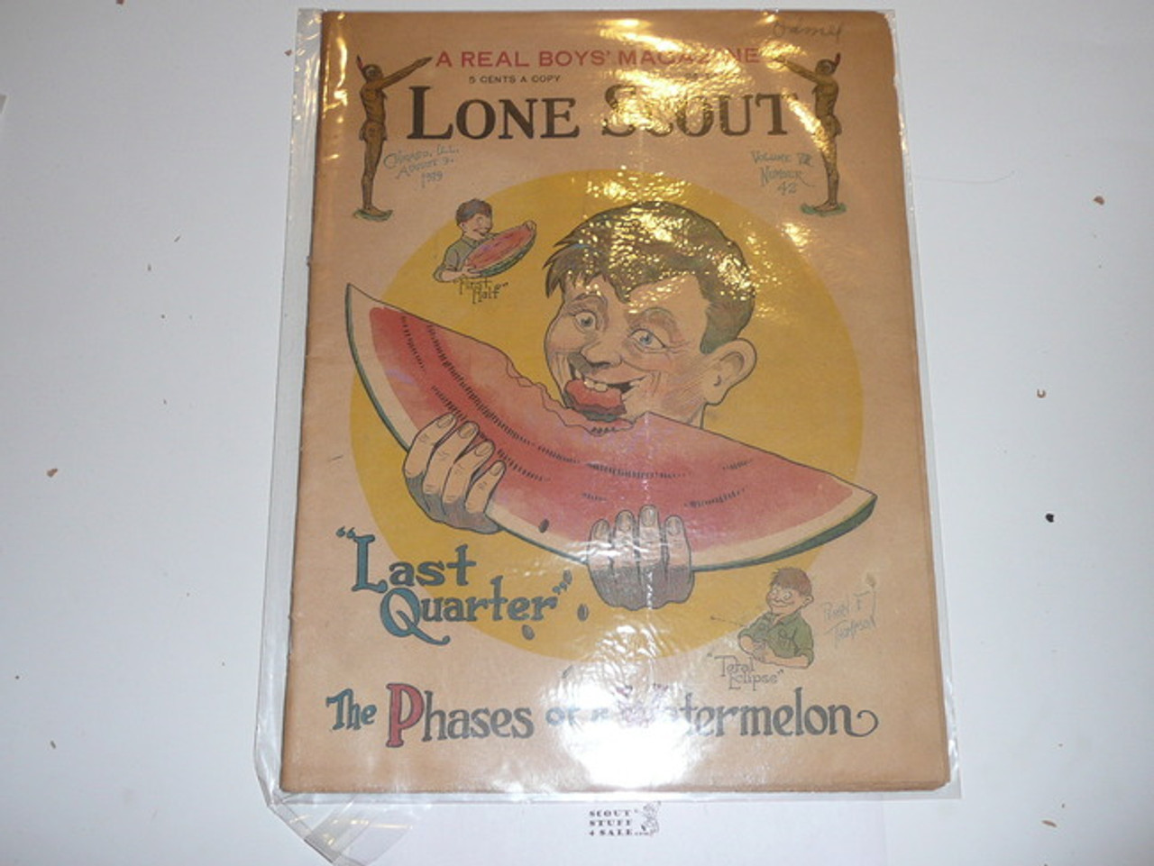 1919 Lone Scout Magazine, August 09, Vol 8 #42