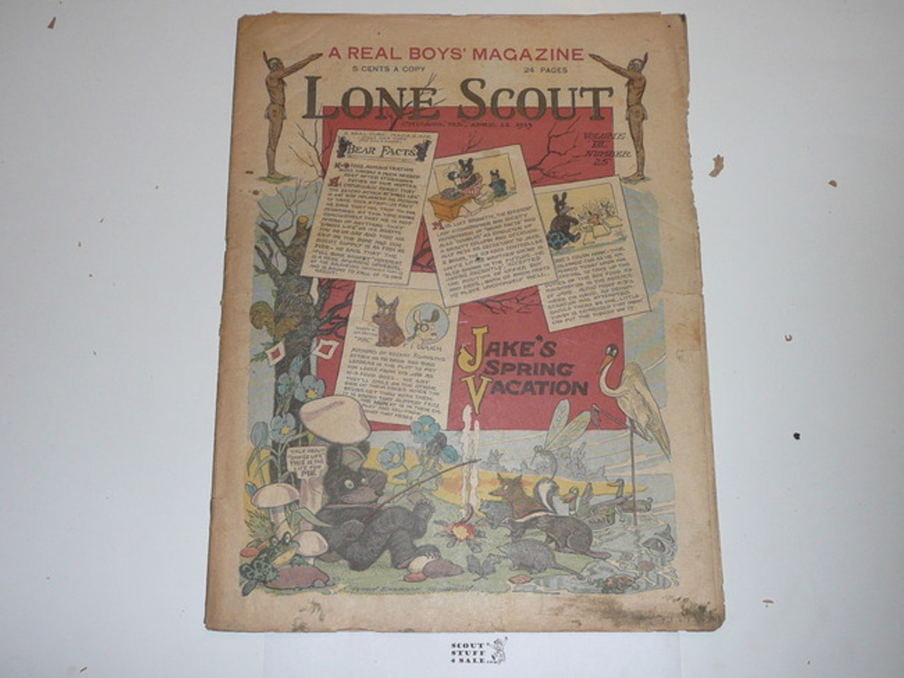 1919 Lone Scout Magazine, April 12, Vol 8 #25