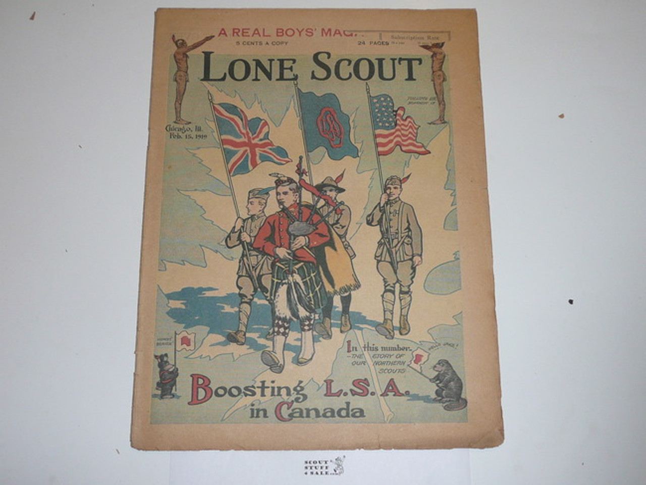 1919 Lone Scout Magazine, February 15, Vol 8 #17