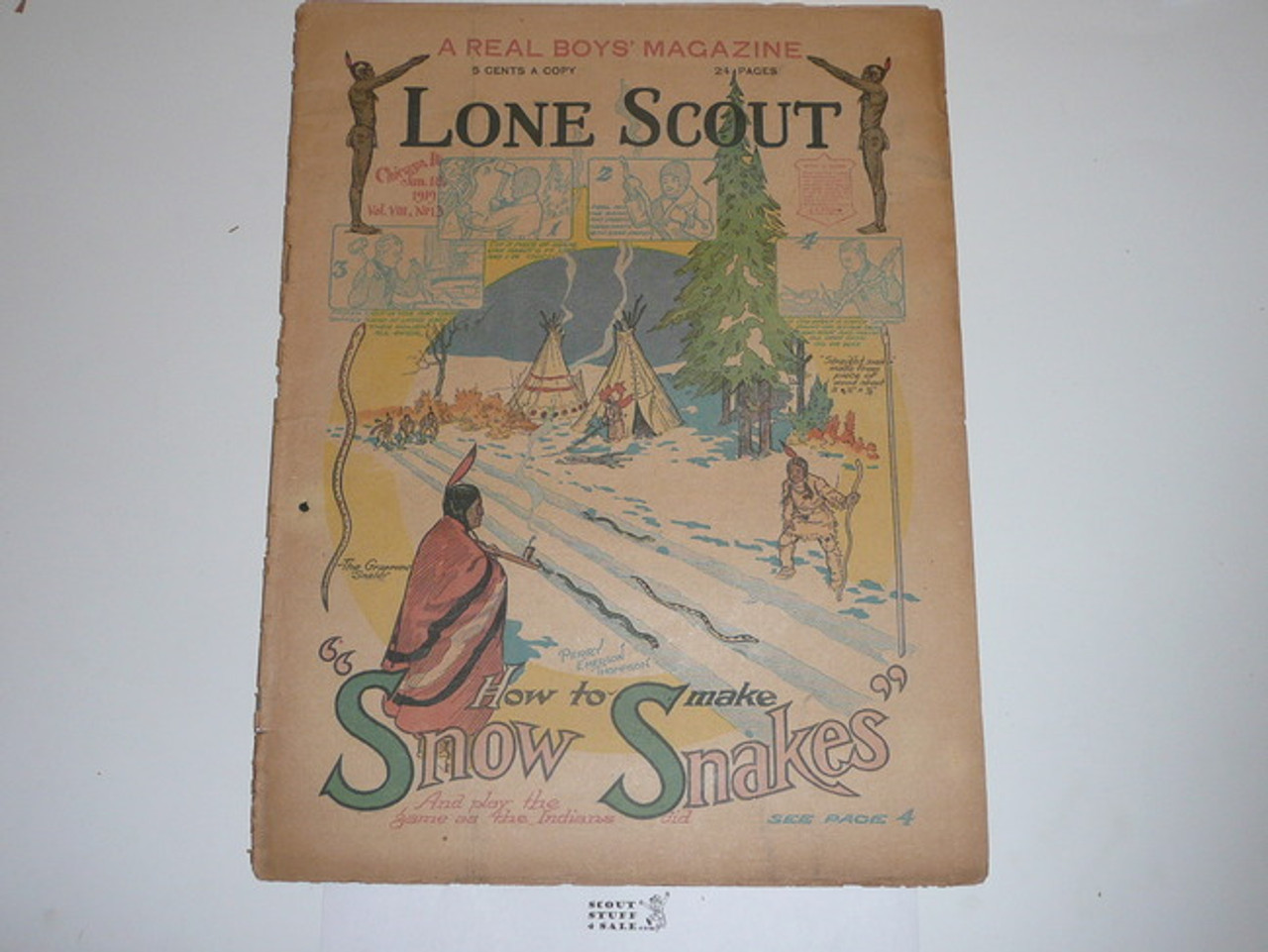 1919 Lone Scout Magazine, January 18, Vol 8 #13