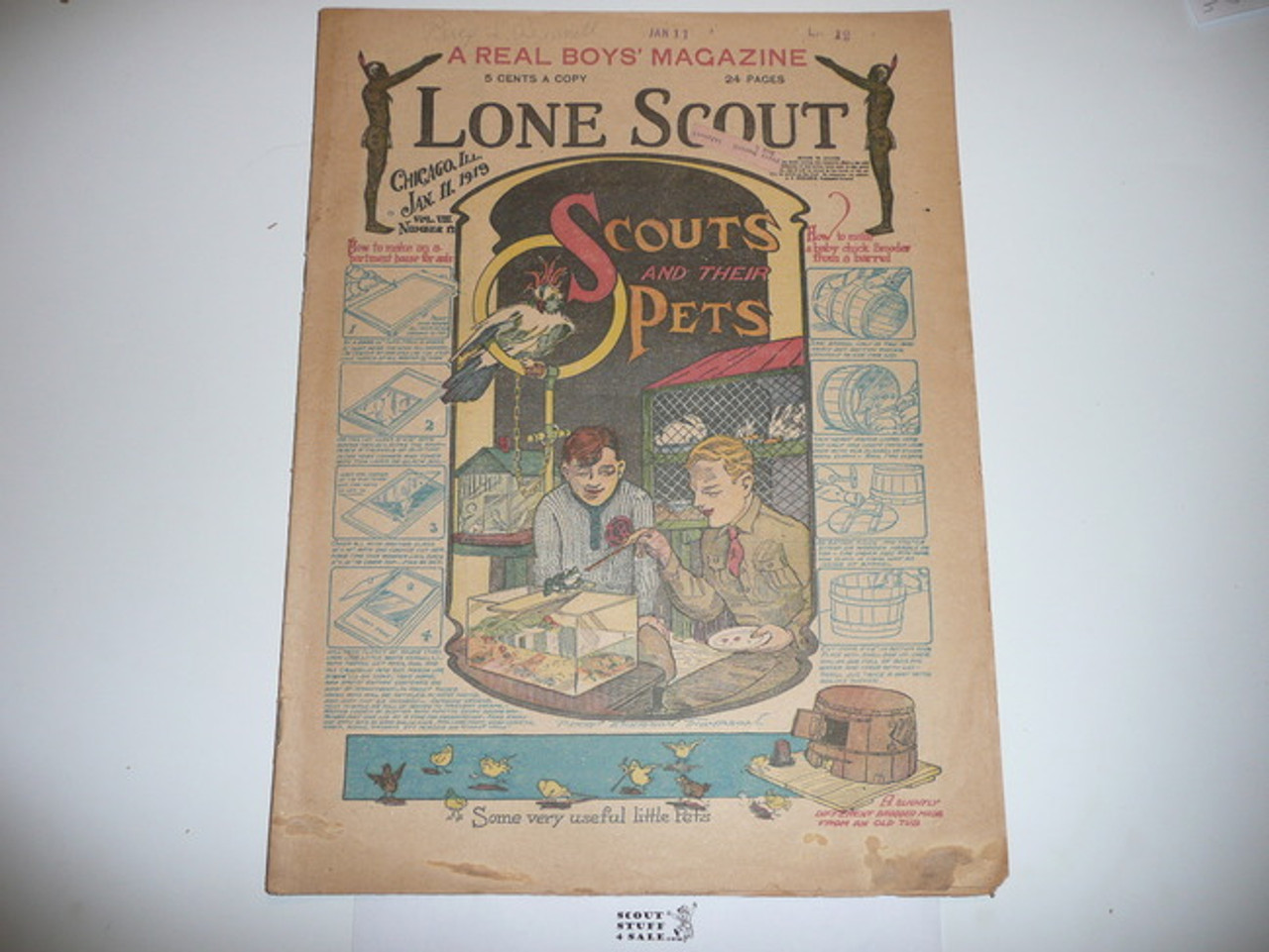 1919 Lone Scout Magazine, January 11, Vol 8 #12