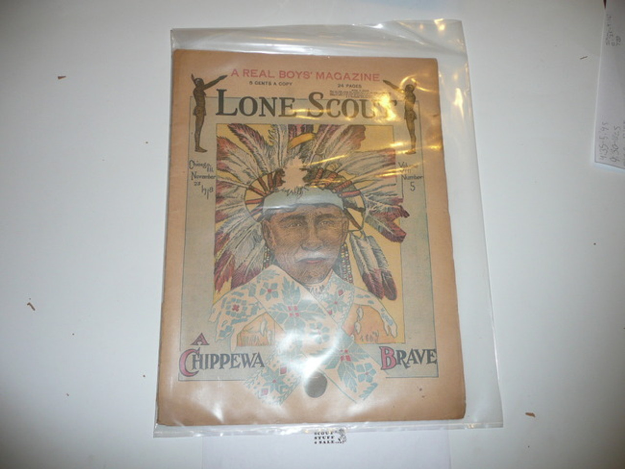 1918 Lone Scout Magazine, November 23, Vol 8 #5