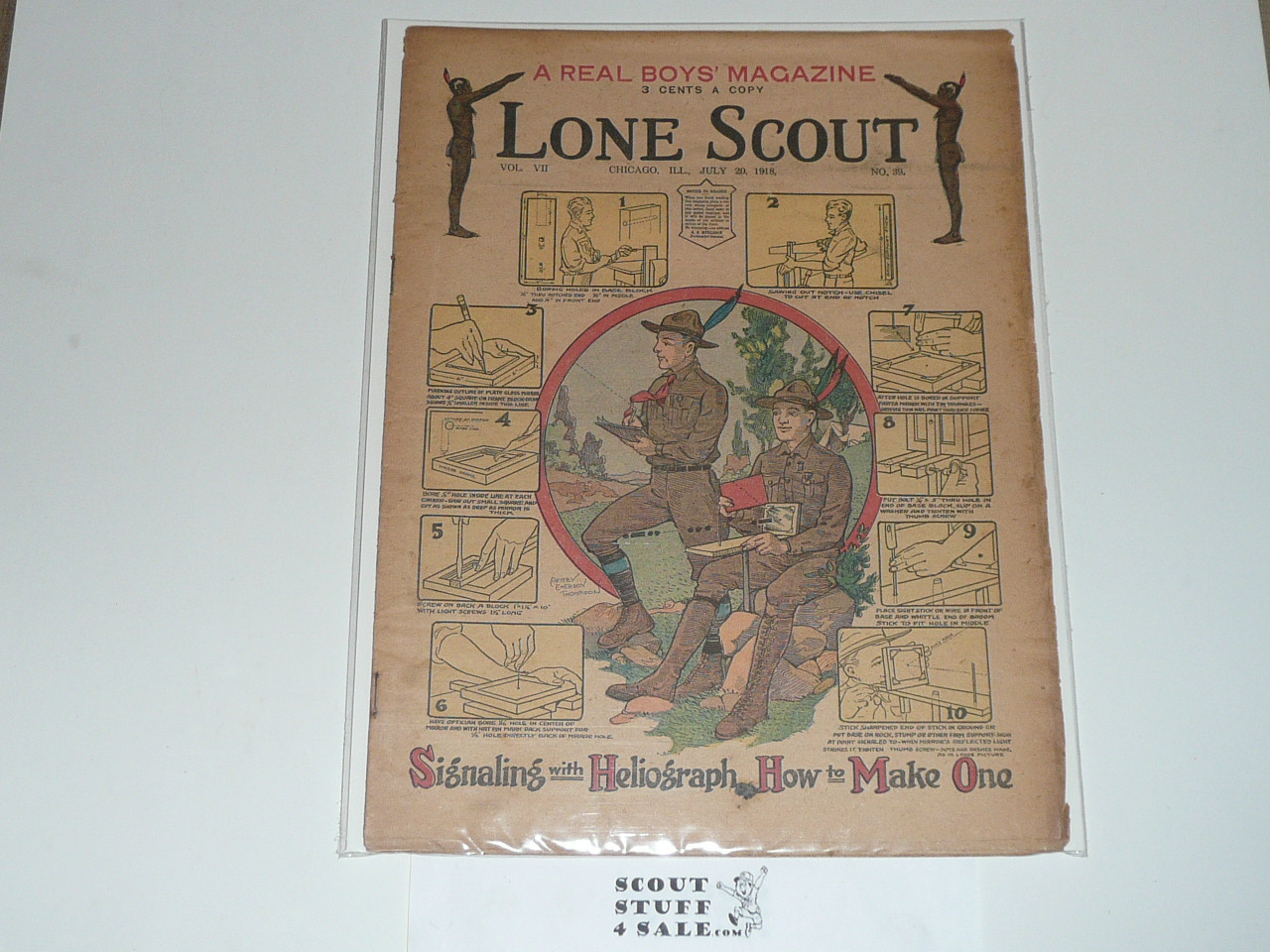 1918 Lone Scout Magazine, July 20, Vol 7 #39