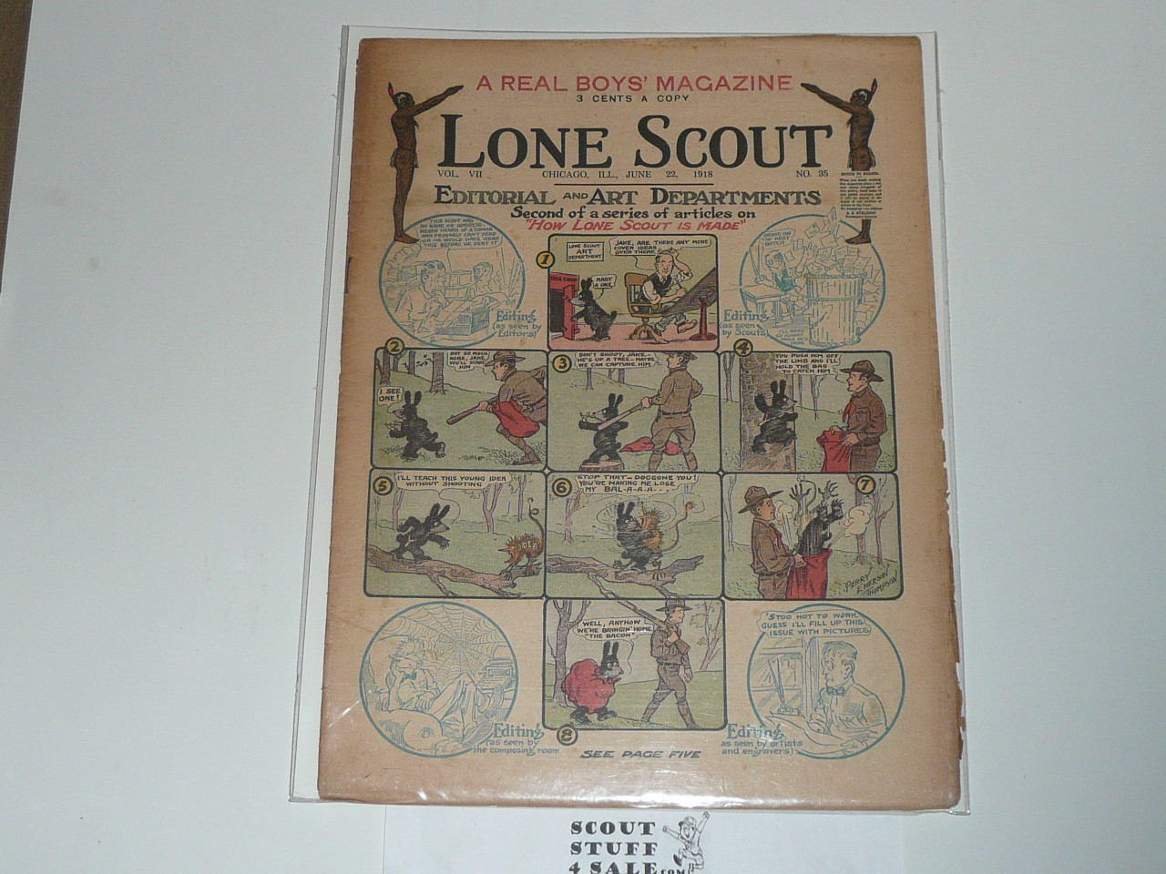 1918 Lone Scout Magazine, June 22, Vol 7 #35
