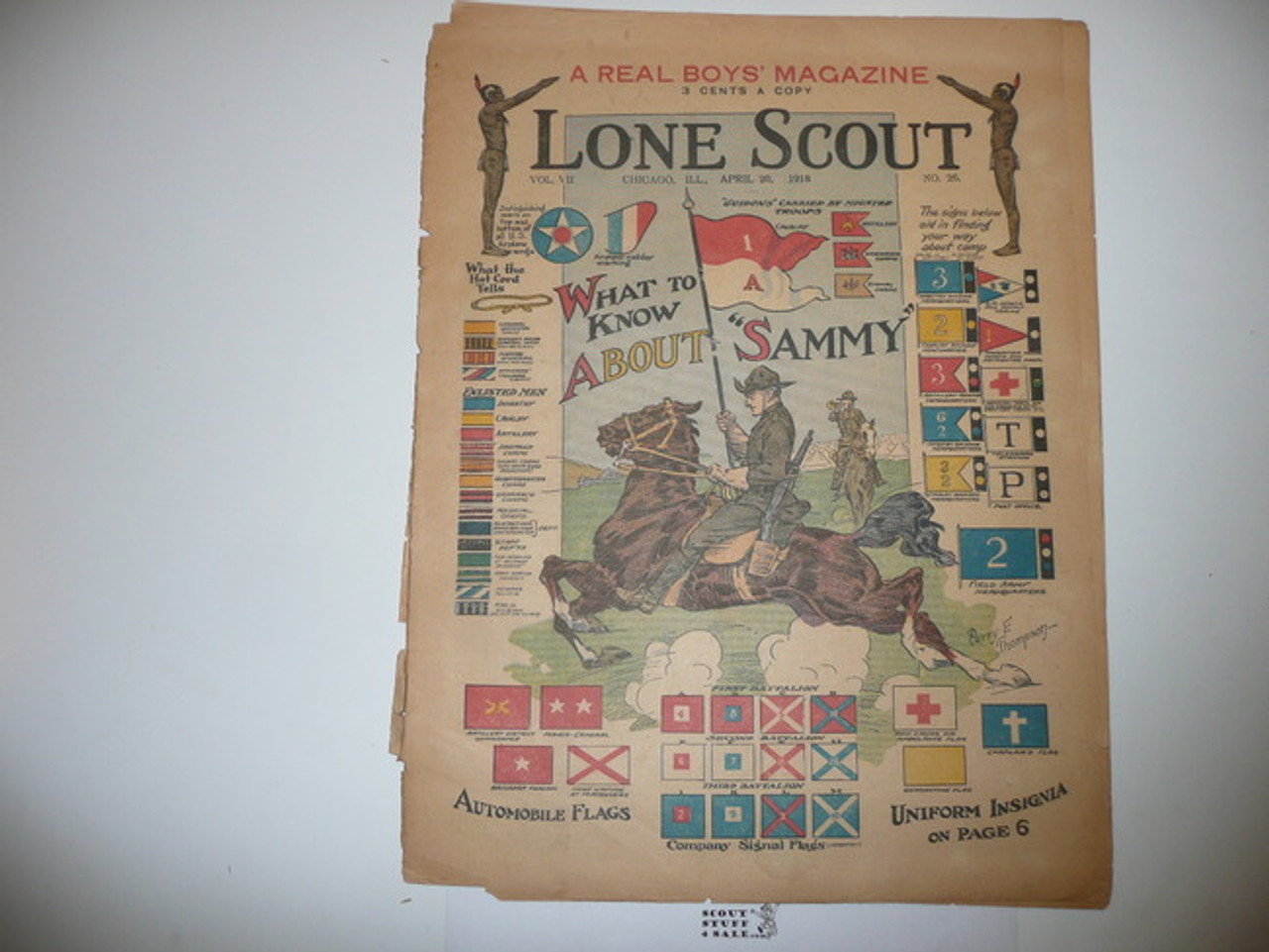1918 Lone Scout Magazine, April 20, Vol 7 #26