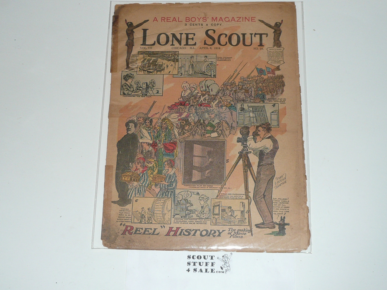 1918 Lone Scout Magazine, April 06, Vol 7 #24