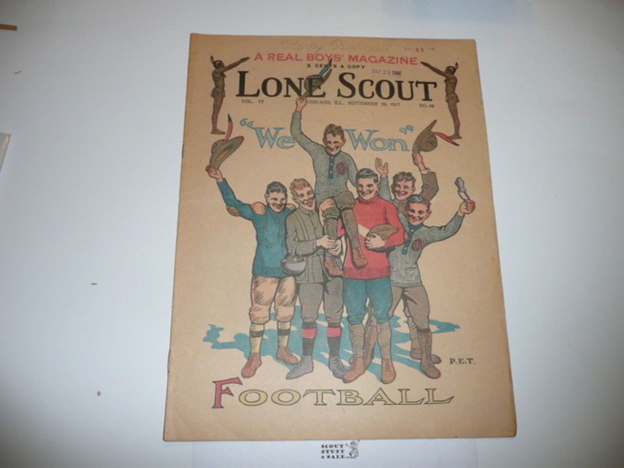 1917 Lone Scout Magazine, September 29, Vol 6 #49