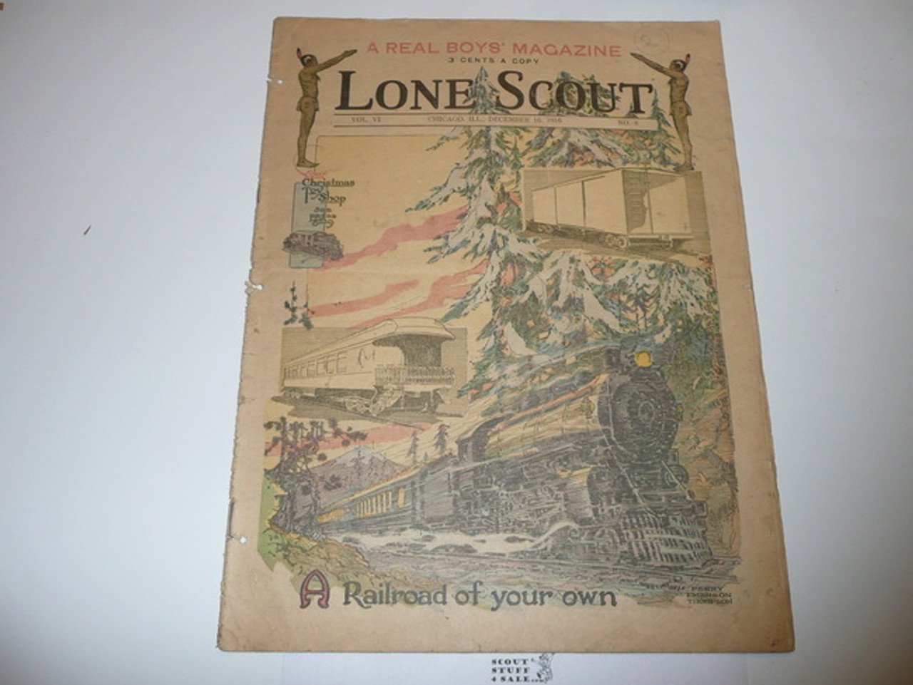 1916 Lone Scout Magazine, December 16, Vol 6 #8