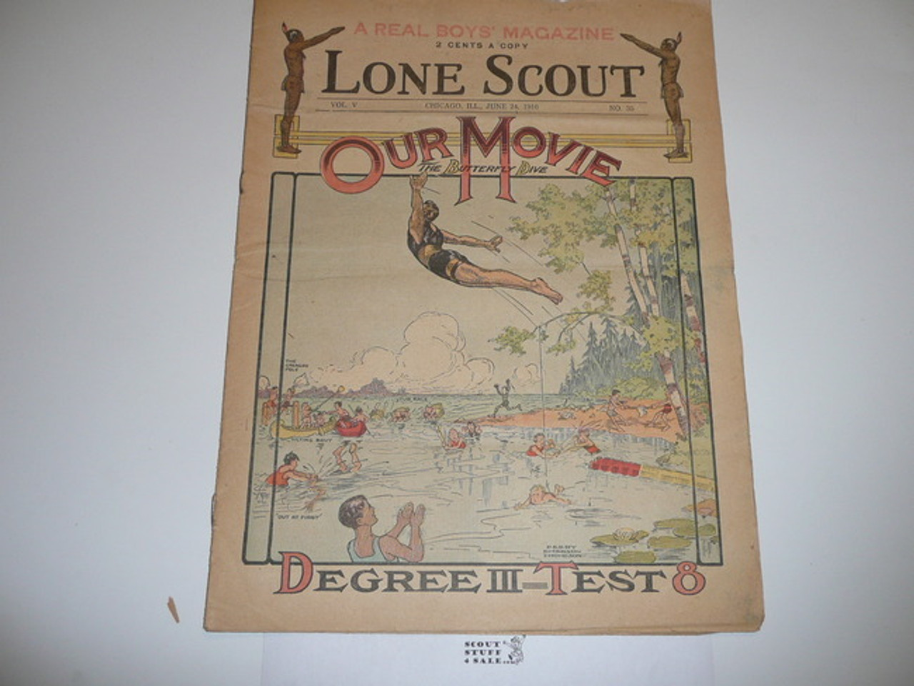 1916 Lone Scout Magazine, June 24, Vol 5 #35