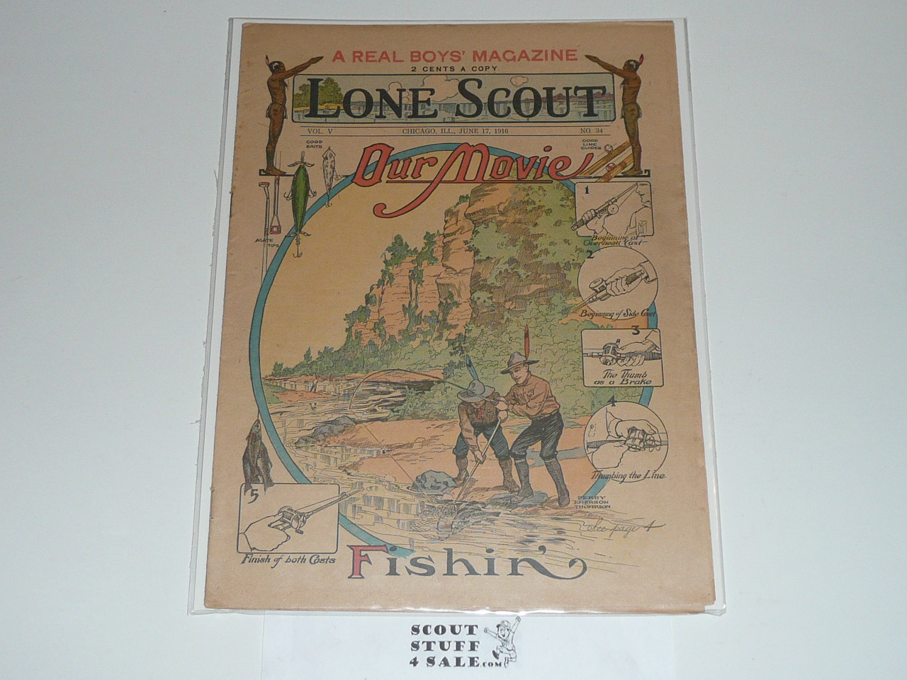 1916 Lone Scout Magazine, June 17, Vol 5 #34