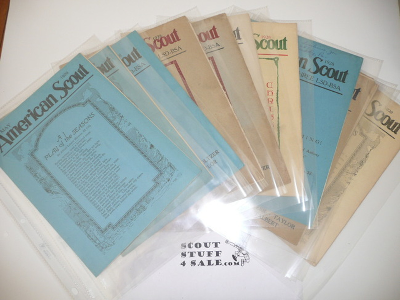 1928-1929 Thirteen Issues of the American Scout Magazine, Newsletter of Region 3 Lone Scout Division