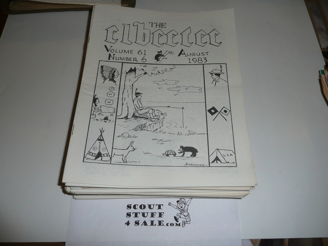 58 Issues of the Elbeetee Newsletter, 1973-1987, Mostly 1980's