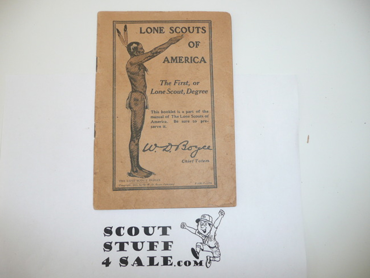 1915 Lone Scout First Degree Booklet, On Newsprint, Small Format