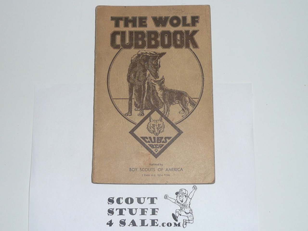 1936 Wolf Cub Scout Handbook, 3-38 Printing