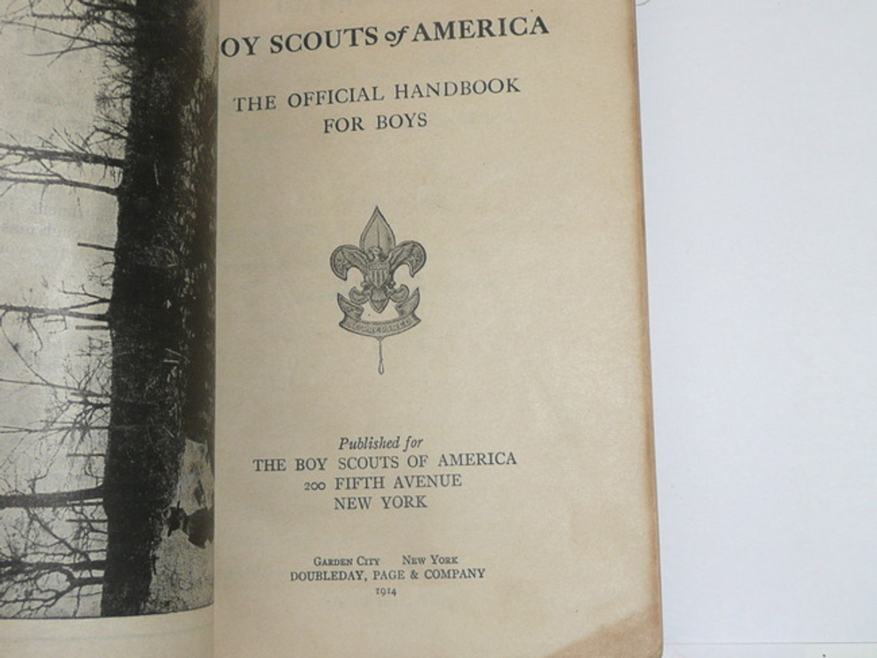 1914 Boy Scout Handbook, First Edition, Wear to Cover and Spine