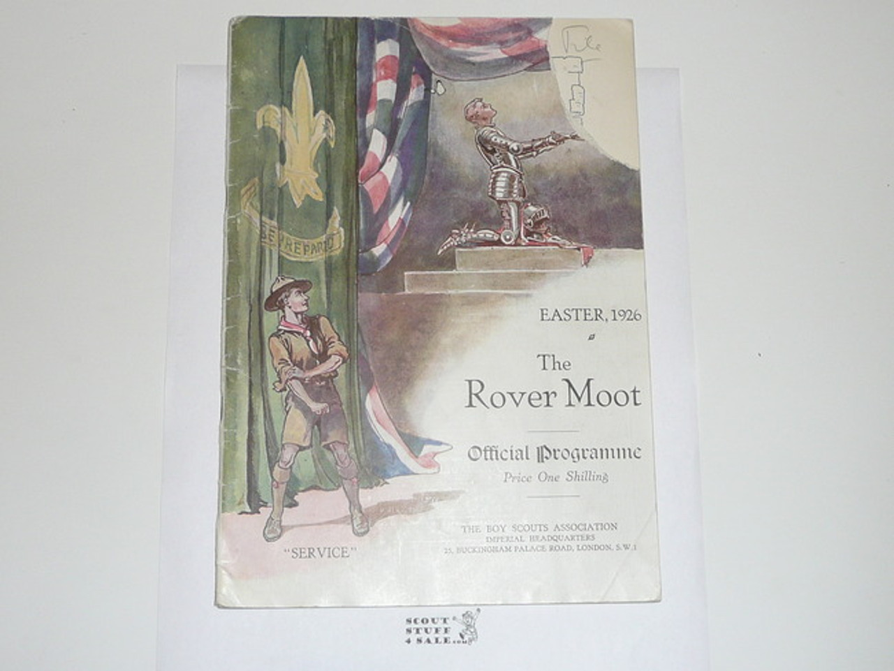 1926 Rover Moot Official Programme, Small Tear in Upper Right of Cover