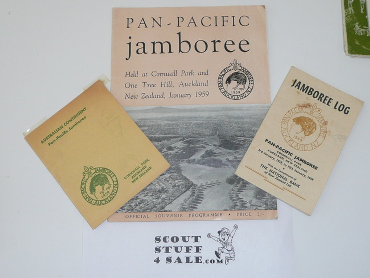 1959 Pan Pacific Jamboree Official Program, Jamboree Log, And Australian Contingent Songbook