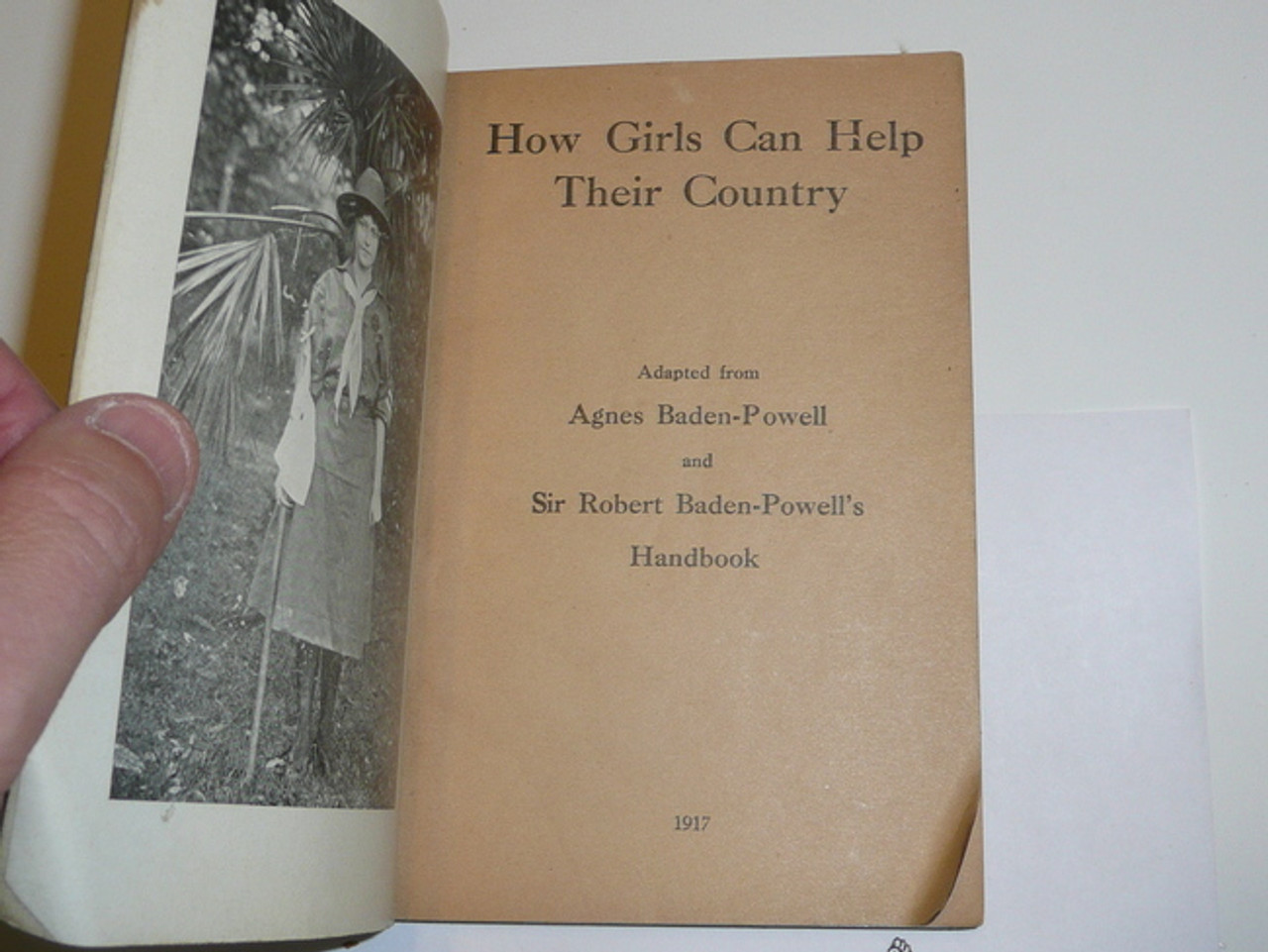 1917 How Girls Can Help Their Country, Handbook For Girl Scouts