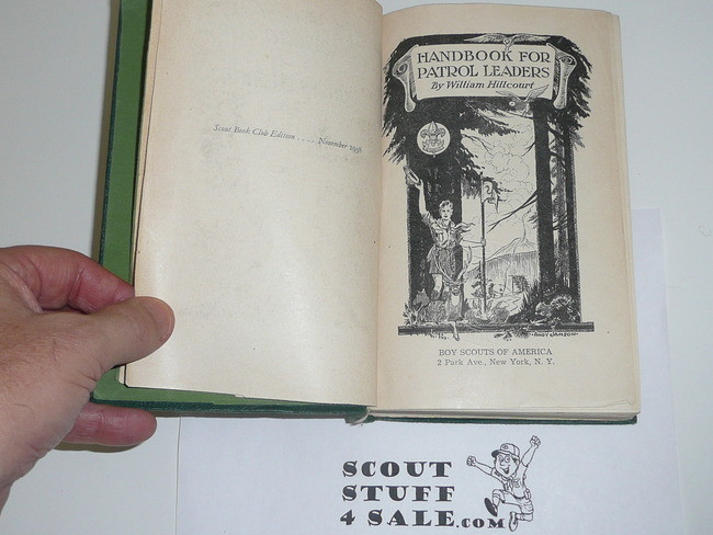 1938 The American Patrol Leaders Handbook, Printed in London, Hardbound