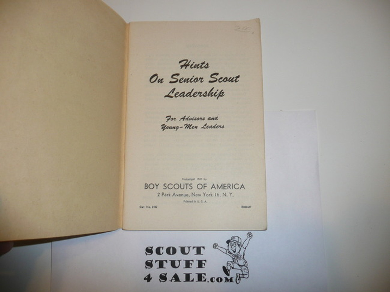 1947 Hints on Explorer Leadership, 6-47 Printing