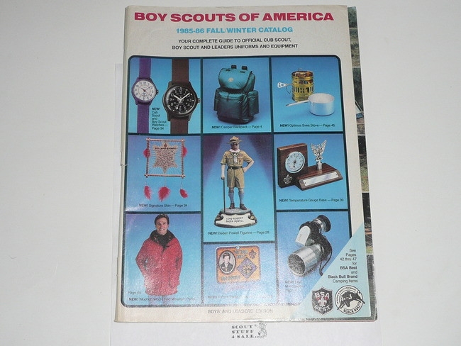 1985-1986 Winter Boy Scout Equipment Catalog