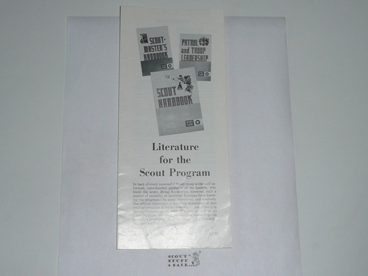 1975 Literature for the Scout Program