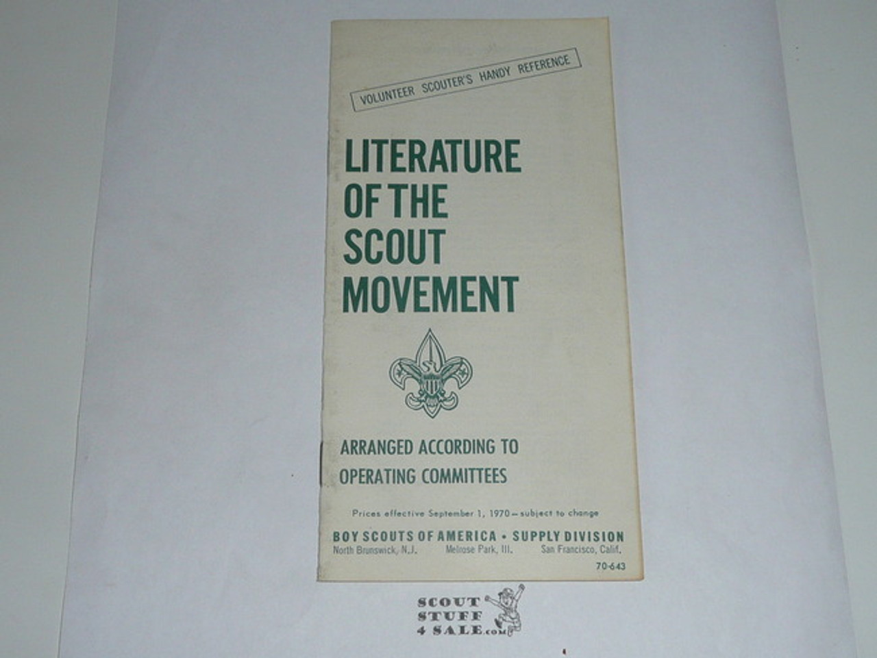 1970 Literature of the Scout Movement Catalog