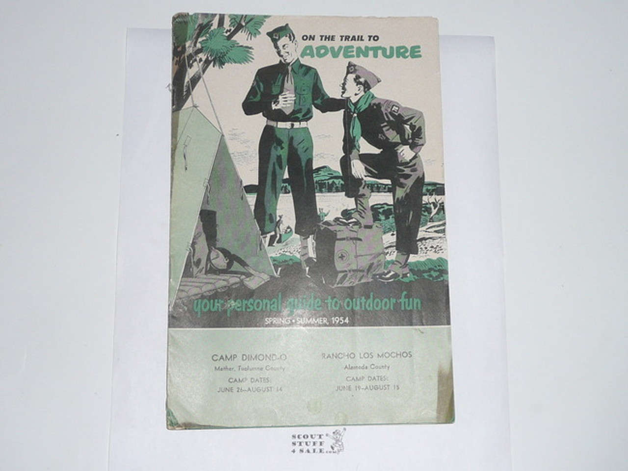 1954 Spring/Summer Boy Scout Equipment Catalog, Cover Separated