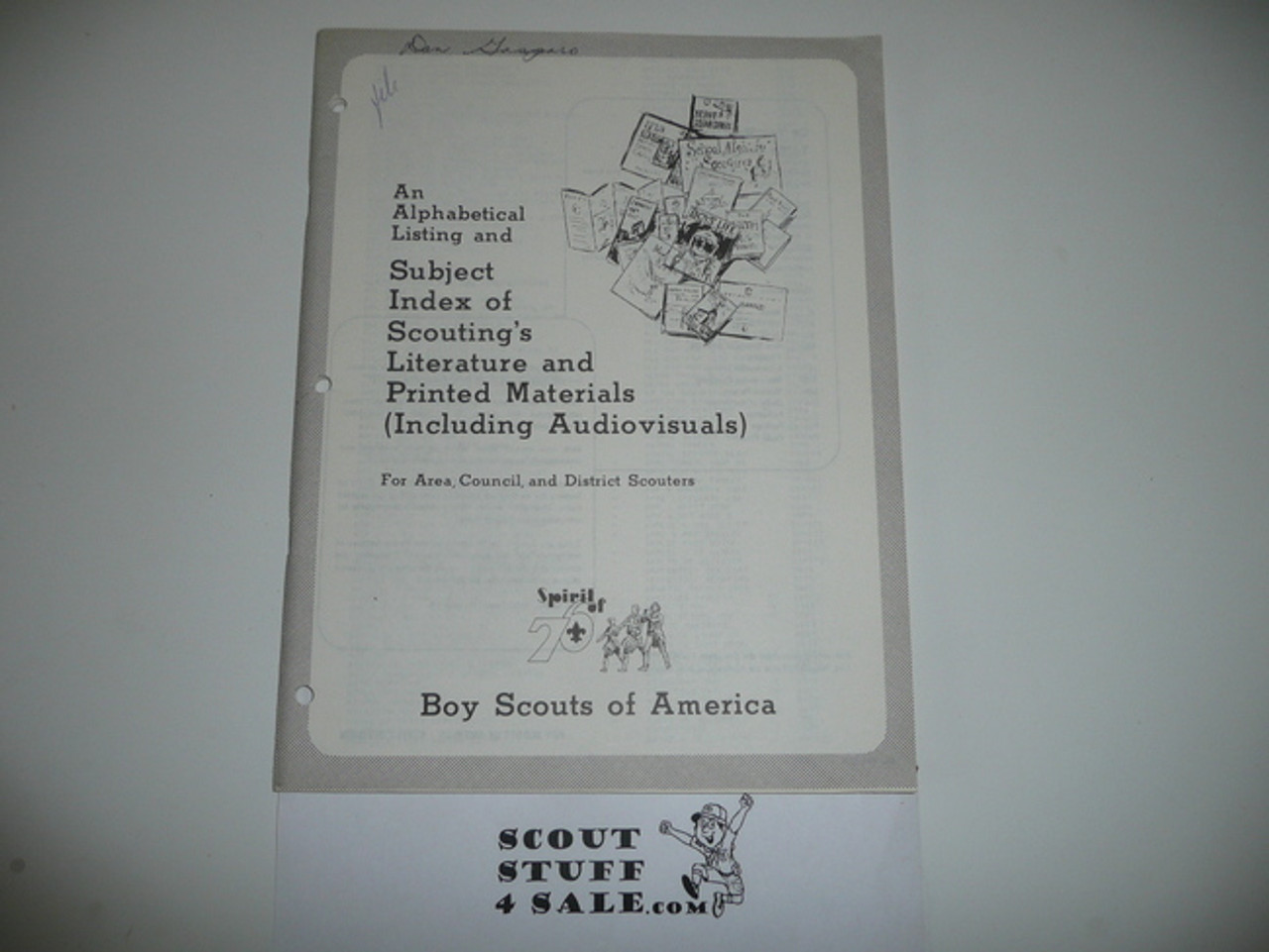 1976 Listing of Scoutings Literature and Printed Materials