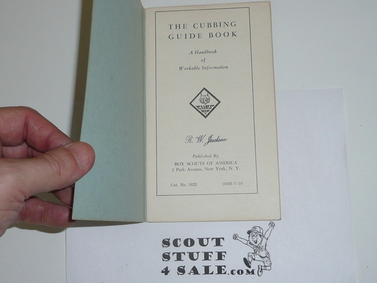 1939 The Cubbing Guidebook, 7-39 Printing