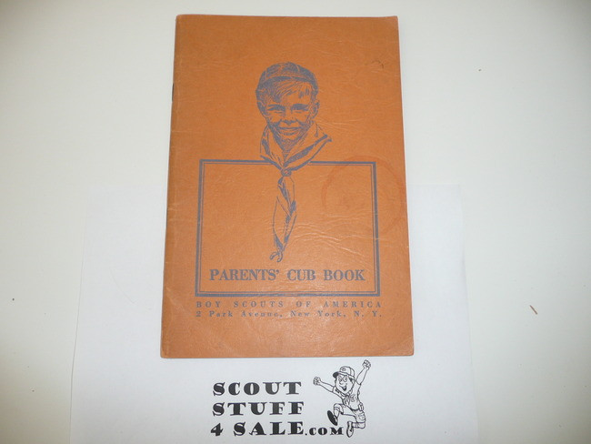 1938 Parent's Cub Book, 11-38 Printing