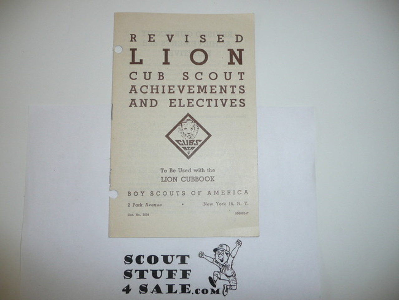 1947 Lion Cub Scout Requirement Revision, 2-47 Printing