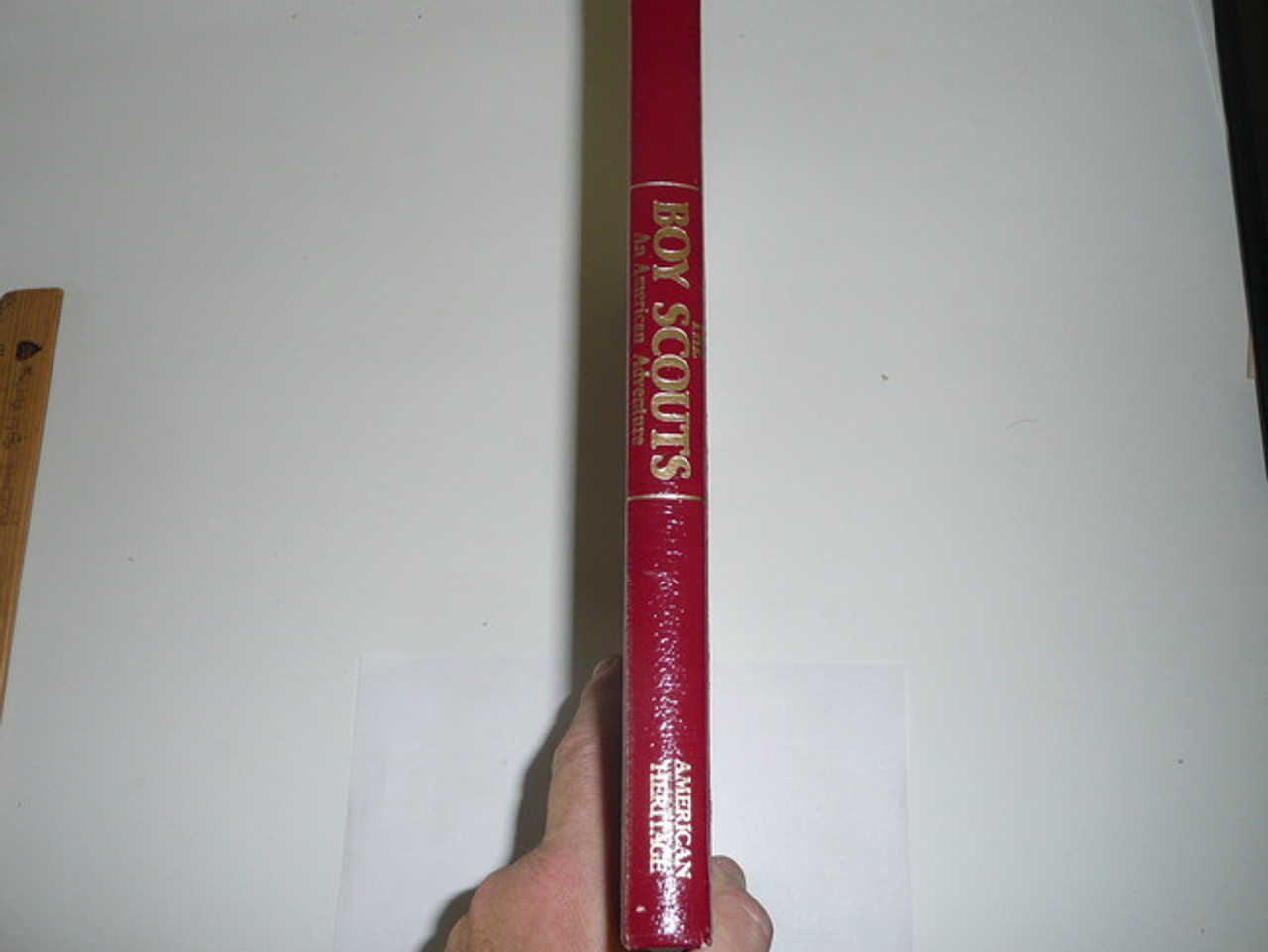 1985 The Boy Scouts An American Adventure, 75th Anniversary Commemorative, #1142 of 5000, Leather Bound, Some Chipping to Leather