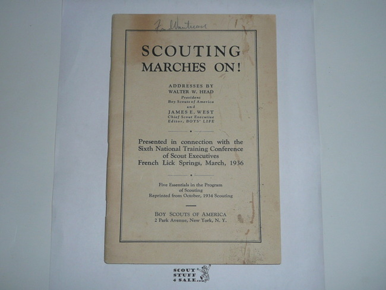 1936 Scouting Marches On