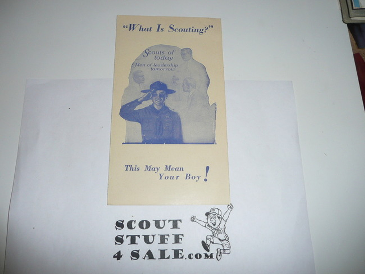 1930's What is Scouting, Promotional Brochure
