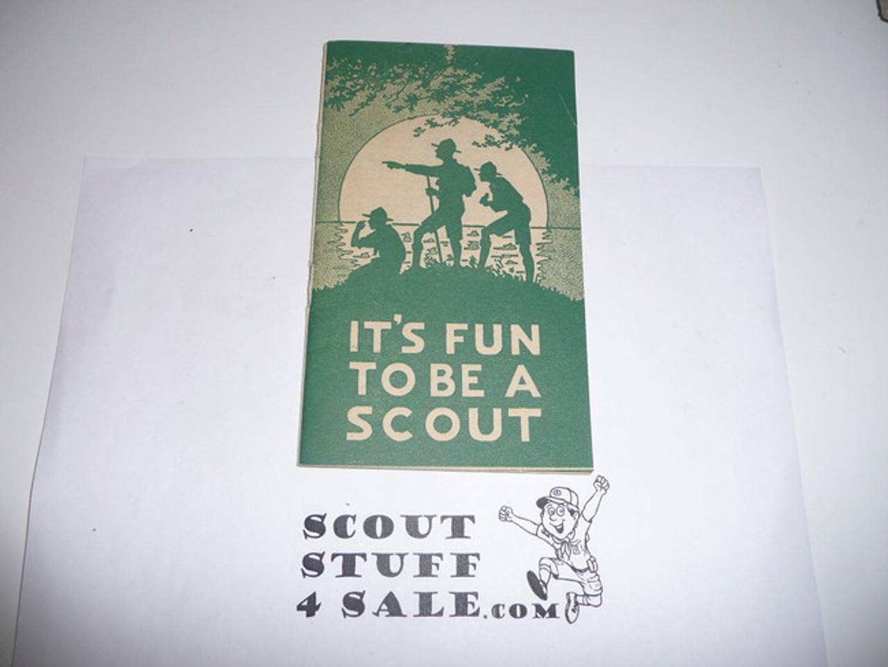 1930's Its Fun to be a Scout Pamphlet