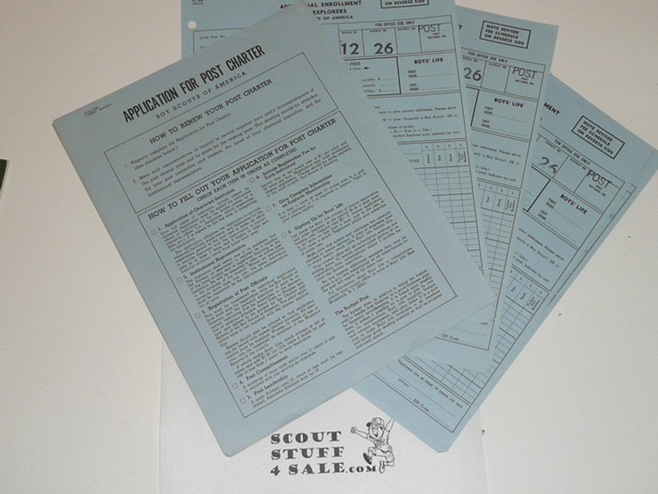 1966 Organizing an Explorer Post Pamphlet With Associated Forms