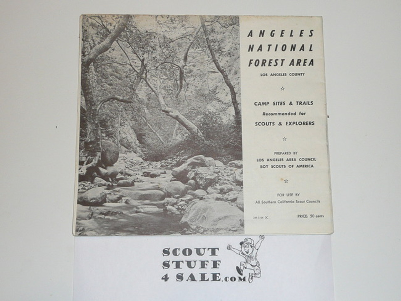 1964 Angeles National Forest Forest Area, Campsites and Trails Recommended for Scouts