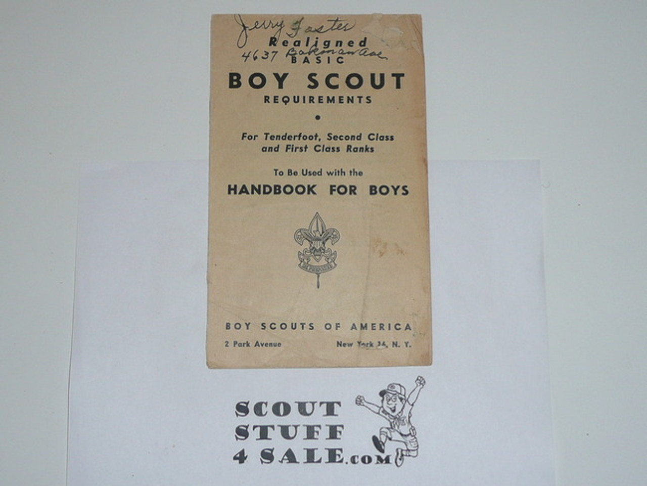 1947 Boy Scout Requirement Change Update, 2-47 Printing