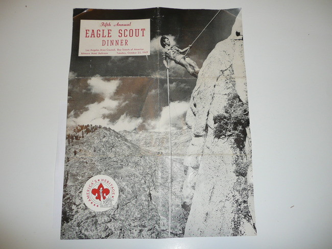 1949 Los Angeles Area Council Eagle Scout Dinner Program