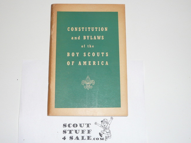 1956 Constitution and Bylaws of the Boy Scouts of America, 9-56 Printing