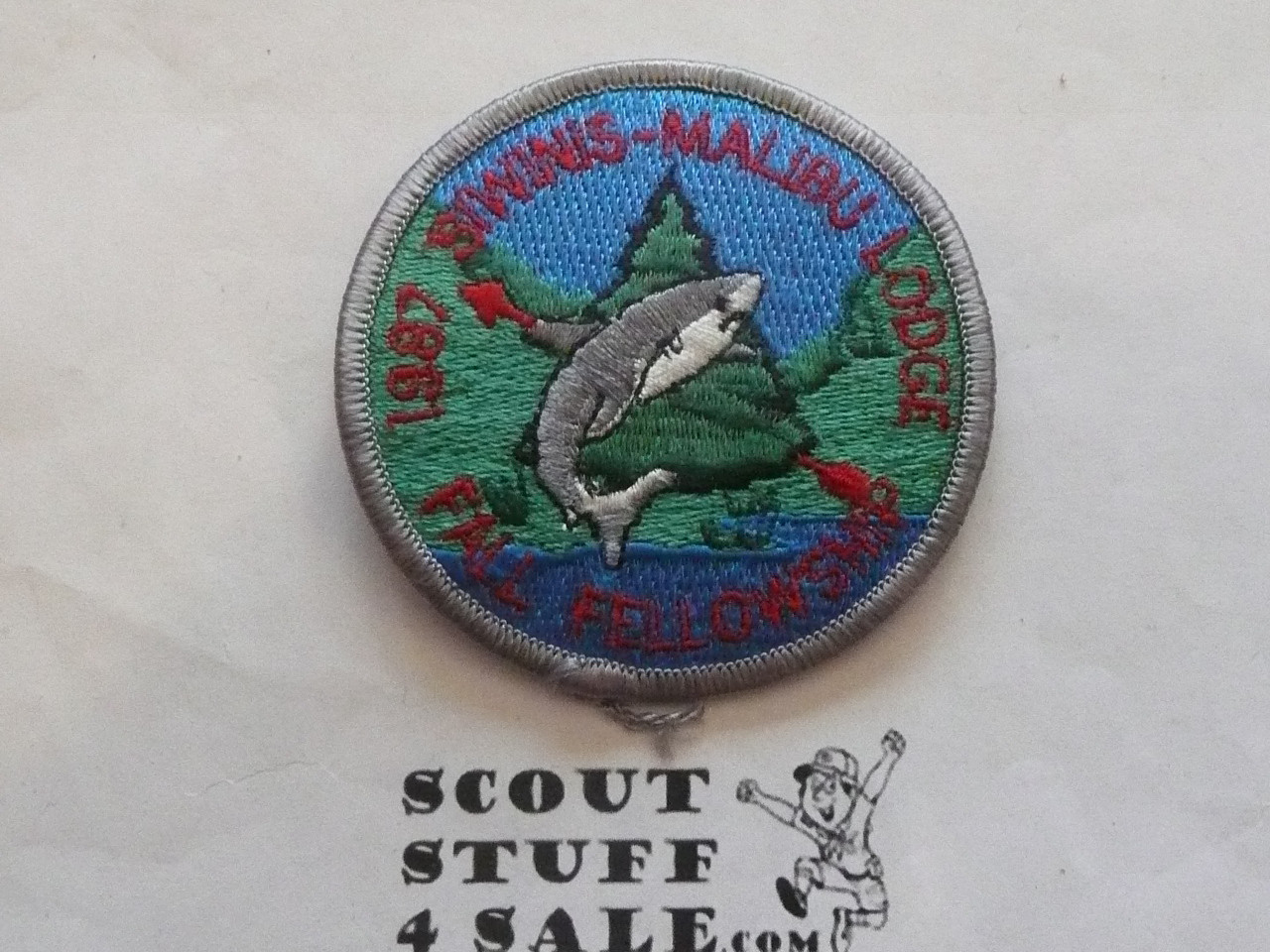 Order of the Arrow Lodge #566 Malibu 1987 Conclave W/Siwinis Patch - Scout