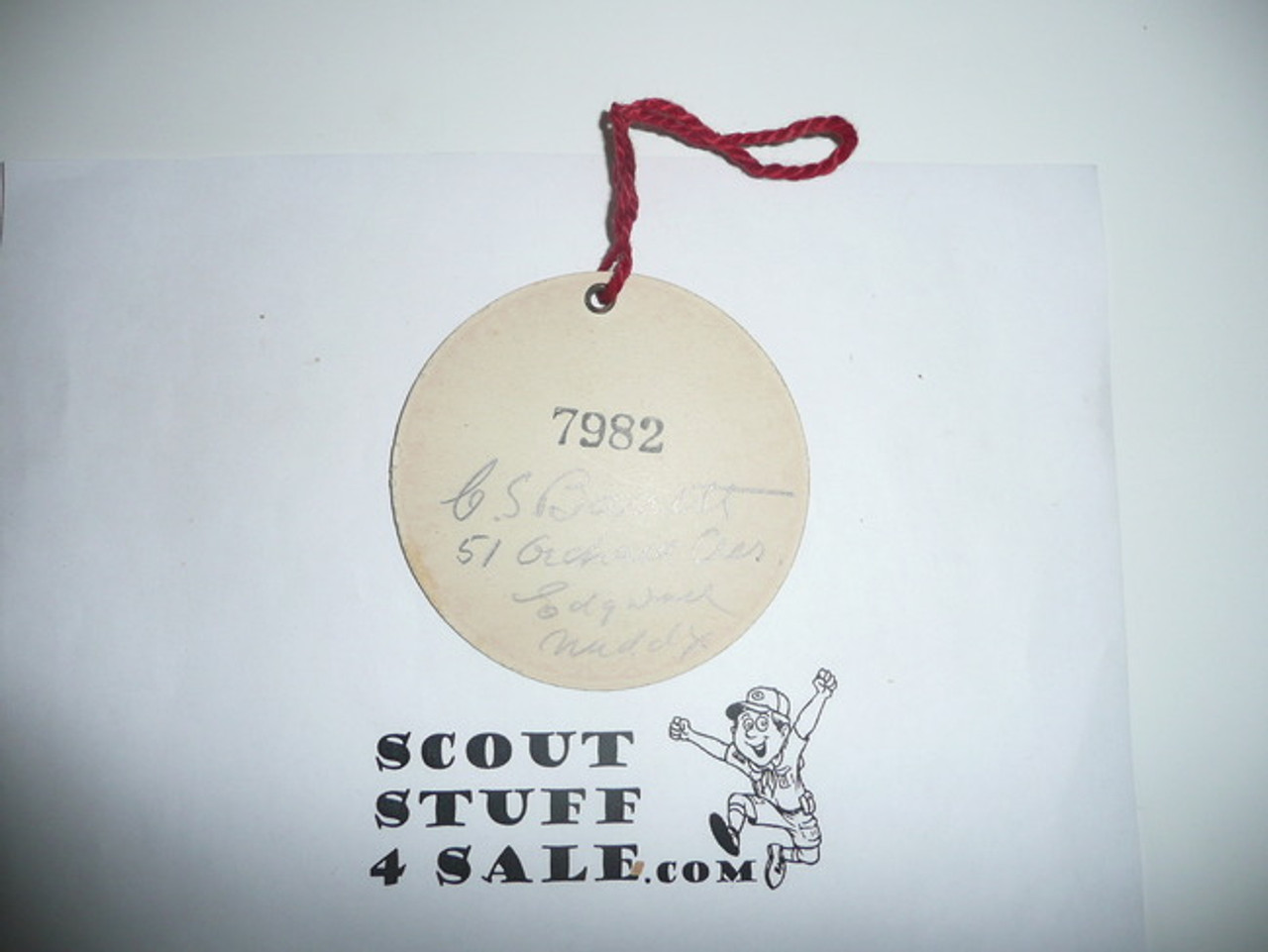 Hanging Tag From King Georges Jubilee/ Official Souvenier Coronation Program Boy Scout Seller